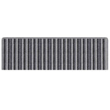 Self-adhesive Stair Mats Striped 15 pcs Grey 65 x 21 x 4 cm 42011449