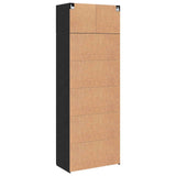 Storage Cabinet 3 pcs Black Oak 80 x 42.5 x 225 cm 3394517