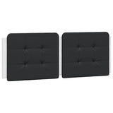 Bed Frame without Mattress "Zadar" White and Black 140x190 cm Faux Leather 3208183