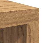 ZNTS Coffee Table Artisan Oak 100x100x35 cm Engineered Wood 856685