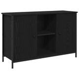 TV Cabinet Set Black Oak 101 x 35 x 65 cm Engineered Wood 862927