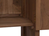 Bathroom Side Cabinet Natural 25 x 25 x 100 cm Solid Teak Wood 42026909