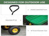 125 Litre Large Garden Cart Heavy Duty 4 Wheel Trolley Dump Wheelbarrow Tipping Truck Trailer T3398P317721
