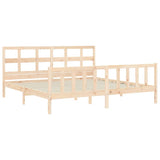 Bed Frame without Mattress 200x200 cm Solid Wood Pine 3193031