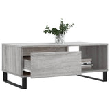 Coffee Table Grey Sonoma 90x50x36.5 cm Engineered Wood 830578