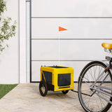Pet Bike Trailer Yellow and Black Oxford Fabric&Iron 93910