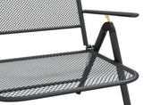Garden Dining Set Anthracite Metal Mesh Medium Foldable 3211817