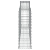 Arched Gabion Basket 400x50x140/160 cm Galvanised Iron 153537
