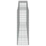 Arched Gabion Basket 400x50x140/160 cm Galvanised Iron 153537