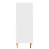 Sideboard High Gloss White 33 x 34.5 x 90 cm Engineered Wood 895059