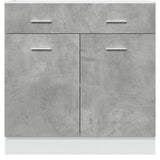 Drawer Bottom Cabinet Lyon Concrete Grey 80x46x81.5 cm Engineered Wood 856091