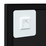 Wall Mirror Black 60x60 cm Metal 342206