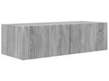 TV Wall Cabinet Set 4 pcs Grey Sonoma Engineered Wood 3408922