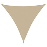 Sunshade Sail Oxford Fabric Triangular 5x5x5 m Beige 42296