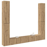 Wall Mounted TV cabinets 6 pcs Artisan Oak Engineered Wood 3328988