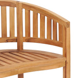 Garden Lounge Set Natural Teak Solid Teak Wood Medium Durable 3059965