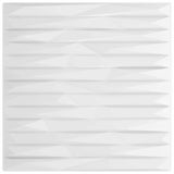 Wall Panels 48 pcs White Stone 50 x 50 cm XPS Foam 42046046