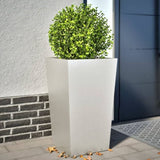 ZNTS Garden Planters 45x45x75 cm 2 pcs Stainless Steel 851103