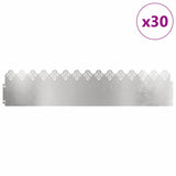Lawn Edgings 30 pcs Silver 103 x 0.05 x 22 cm Stainless Steel 874758