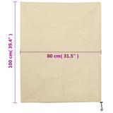 ZNTS Plant Fleece Covers with Drawstring 12 pcs 70 g/m² 0.8x1 m 3203556