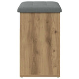 Shoe Bench Artisan Oak 62x32x50 cm Engineered Wood 857630