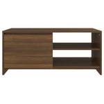 ZNTS Coffee Table Brown Oak 102x50x45 cm Engineered Wood 813034