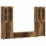 TV Cabinet Set with Shelf FLORIN 3 pcs Old Wood Engineered Wood 3398002