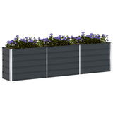 Planter Anthracite 290 x 50 x 75 cm Galvanised Steel 42018207