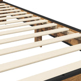 Bed Frame with Headboard Old Wood 80 x 200 cm Engineered Wood 8009091
