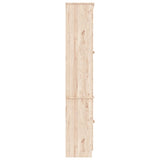 Glass Display Cabinet ALTA 77x35x186.5 cm Solid Wood Pine 353949