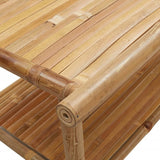 ZNTS Coffee Table 90x50x45 cm Bamboo 366473