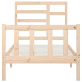 Bed Frame without Mattress 90x200 cm Solid Wood Pine 3107598