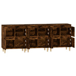 Sideboards 3 pcs Smoked Oak 60x35x70 cm Engineered Wood 3185772