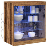 LED Sideboard Old Wood 60.5 x 37 x 67 cm Engineered Wood 863042