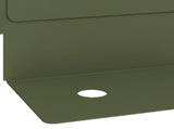 Lawn Edging 50 pcs 102 x 4 x 4 cm Steel Olive Green 8008729