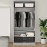 Wardrobe Grey Sonoma 100x50x200 cm Engineered Wood 826615