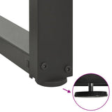 Dining Table Legs T-Shaped 2 pcs Anthracite 100x35x cm Steel 4013070