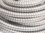 Garden Hose with Spray Nozzle Silver 0.6" 22.5 m Stainless Steel 154512