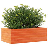 Garden Planter Wax Brown 70x40x23 cm Solid Wood Pine 847220