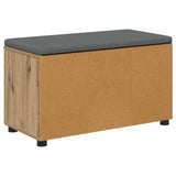 Hall Bench Artisan Oak 80 x 38 x 46 cm 891487