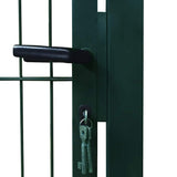 2D Fence Gate Green 100x140 cm 141750