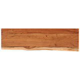 ZNTS Wall Shelf 110x30x3.8 cm Rectangular Solid Wood Acacia Live Edge 370289