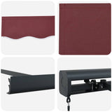 Automatic Retractable Awning Burgundy 300x250 cm 3215323
