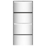 Shoe Cabinet with Mirror 4-Layer Grey Sonoma 63x17x134 cm 3228278