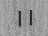 Storage Bed Frame Grey Sonoma 90 cm Engineered Wood 3335586