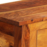 Sideboard with 3 Drawers 110x30x80 cm Solid Acacia Wood 338032