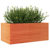 Garden Planter Wax Brown 110x60x46 cm Solid Wood Pine 3282461