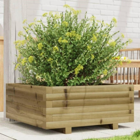 ZNTS Garden Planter 60x60x26.5 cm Impregnated Wood Pine 847302