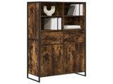 Sideboard 2 pcs Smoke Oak 81 x 36 x 150.5 cm Engineered Wood 3403036
