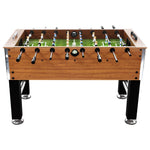 ZNTS Football Table Steel 60 kg 140x74.5x87.5 cm Light Brown and Black 92502